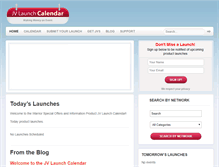 Tablet Screenshot of jvlaunchcalendar.com